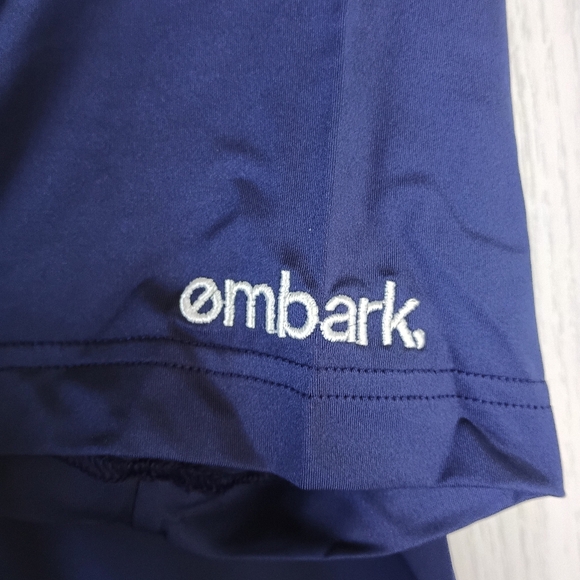 Peter Millar Summer Comfort Medium navy blue polo Embark Logo Short Sleeve - Picture 4 of 12
